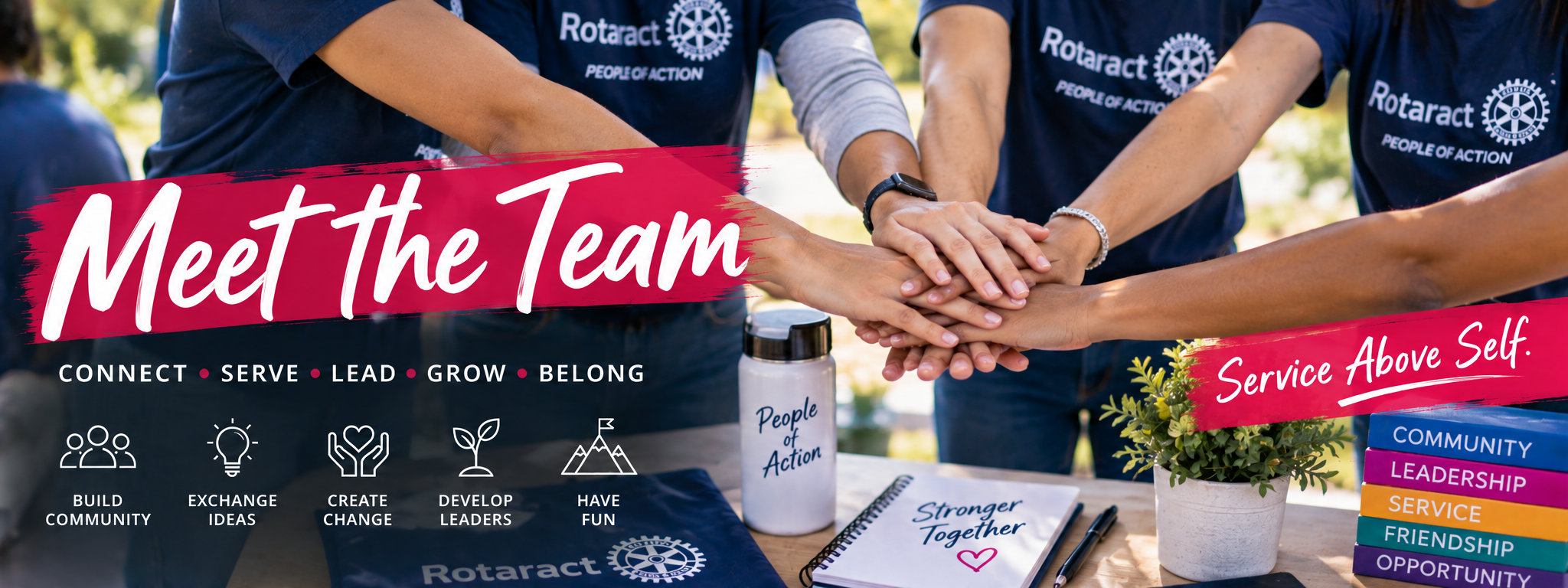 Rotaract Meet the Team Banner